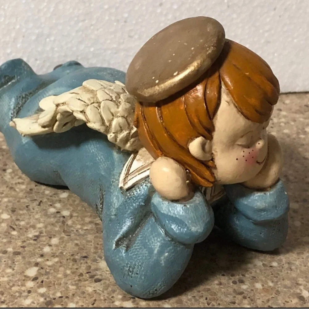 Tranquility Lying Boy Angel Figurine